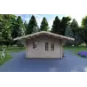 Casita de madera AUDREY 4x4, 40mm, vista frontal