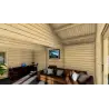 Casa de madera para jardín GRACE 5.5x4, 44mm, interior