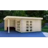 Casita de madera GISELLE 4x6, 44mm, lado derecho