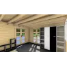 Casita de madera GISELLE 4x6, 44mm, interior