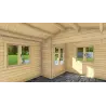 Casita de madera ANASTASIA 5x4, 44mm, interior