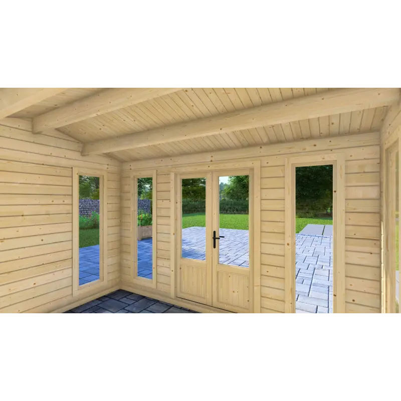 Casita de madera GABRIELLA 3x4, 44mm, interior