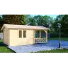 Casa de madera para jardín NICOLE 6x4, 44mm, lado izquierdo
