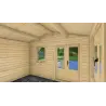Casa de madera para jardín NICOLE 6x4, 68mm, interior