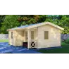 Caseta de jardín ZOE 6x4.5, 44mm, frente lado derecho