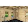 Casa de madera para jardín ZOE 6x4.5, 68mm, interior