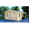 Casa de madera para jardín ZOE 6x4.5, 68mm, lado izquierdo