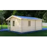Casa de madera para jardín ZOE 6x4.5, 68mm, parte trasera lado derecho