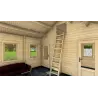Casa de madera para jardín GIORGIA 4.5x6, 44mm, interior
