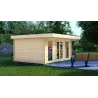 Casita de madera ILENIA 5x3.5, 44mm, lado izquierdo