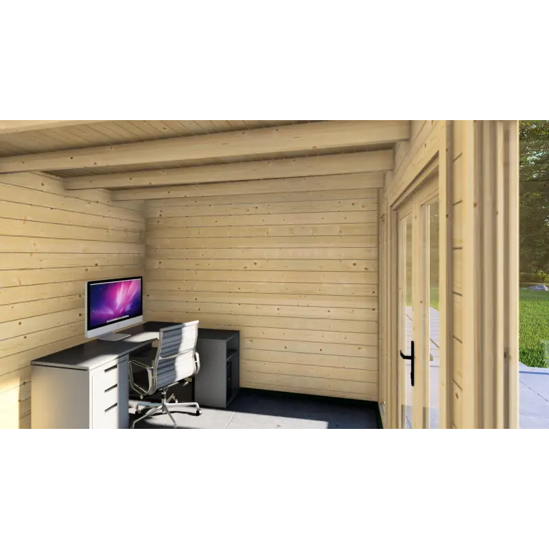 Casita de madera GWEN 5x3, 44mm, interior