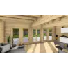Casa de madera para jardín HOPE 7x4.5, 44mm, interior