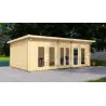Casa de madera para jardín HOPE 7x4.5, 44mm, lado izquierdo