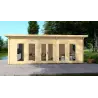 Casa de madera para jardín HOPE 7x4.5, 44mm, vista frontal