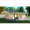 Casa de madera moderna ELEONORA 11.5x5, 44mm, lado izquierdo