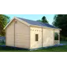 Casa de madera moderna SAMANTHA 6x8, 44mm, parte trasera