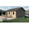 Cabaña de madera SAMANTHA 6x8, 68mm, lado derecho