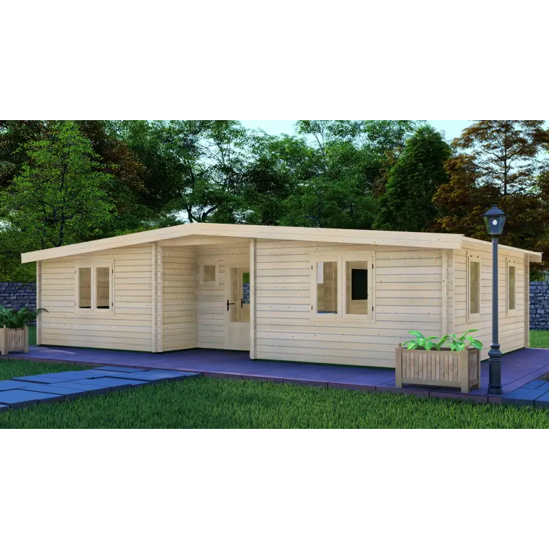 Oficina de jardín ELETTRA 10.5x6, 44mm, frente lado derecho