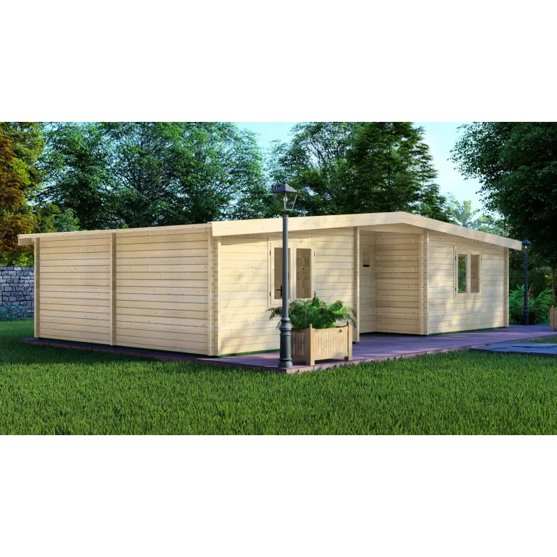 Oficina de jardín ELETTRA 10.5x6, 44mm, lado izquierdo