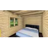 Casa de madera moderna ELETTRA 10.5x6, 68mm, interior dormitorio principal B