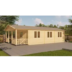 Oficina de jardín LAVINIA 5x10, 68mm, frente lado derecho