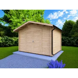 Casita de madera en entrega inmediata 4x3, 44mm, frente lado derecho