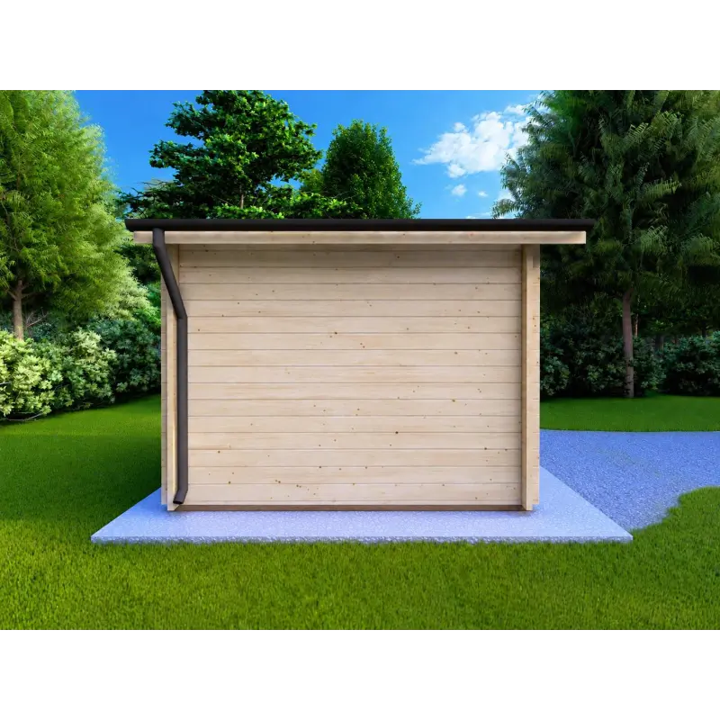 Casita de madera en entrega inmediata 4x3, 44mm, lado izquierdo