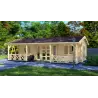 Oficina de jardín CECILIA 6x9, 68mm, vista frontal