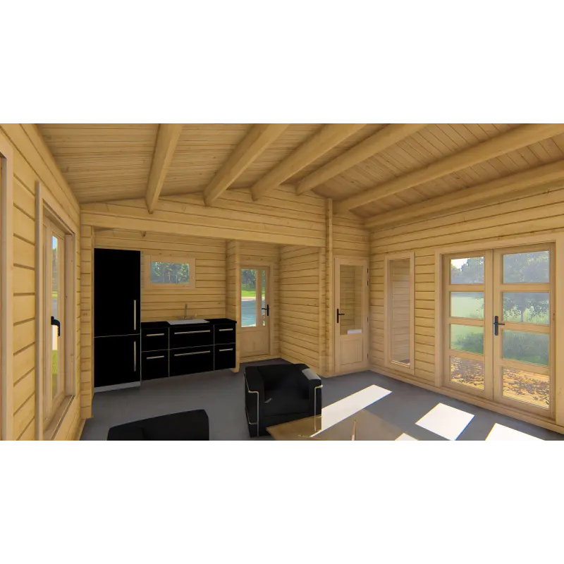 Oficina de jardín CHANTAL 10x6, 68mm, interior A