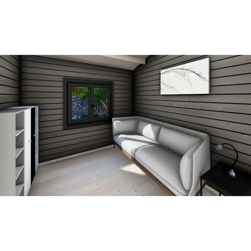 Casa de madera moderna VENERE 11x6, 68mm, interior B