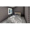 Casa de madera DILETTA 9x8, 68mm, interior dormitorio principal