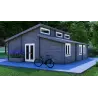 Casa de madera DILETTA 9x8, 68mm, parte trasera