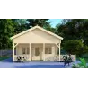 Casa aislada VANESSA 8x6, 44/100/44mm, vista frontal