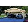 Pérgola para coches 6x6, frente lado derecho
