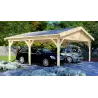 Pérgola para coches 6x6, lado izquierdo