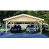 Pérgola para coches 6x6, vista frontal