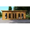 Casa de madera para jardín HOPE 7x4.5, 68mm, vista frontal