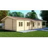 Casa de madera aislada SHANA 6x14, 44/100/44mm, lado izquierdo