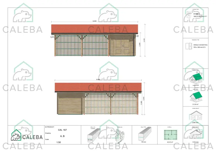 Cochera doble con trastero 45 m², lados A/B