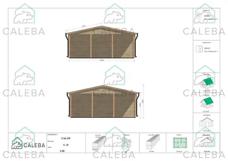 Cochera doble con trastero 58 m², lados C/D