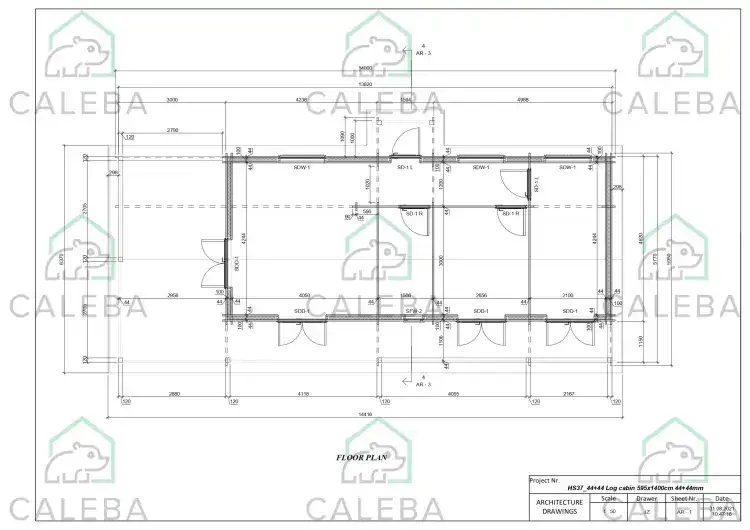 Casa aislada SHANA 85 m², planimetría
