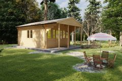 Casa aislada de madera PERLA 6x6, 36 m²