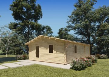 Casa aislada de madera DALIA 6x8, 48 m²