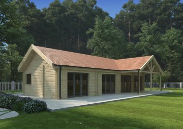 Casa habitable de madera 95 m² AGNESE 