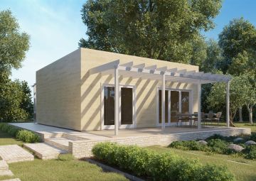 Casa habitable de madera con doble veranda NAUSICAA 